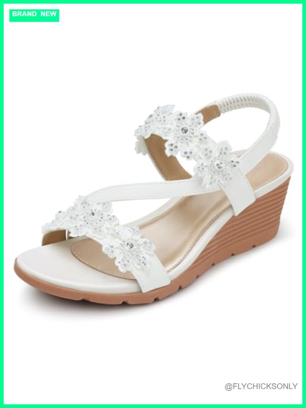 Faux Leather Wedge Sandals with Arch Support and Cushioned Insole